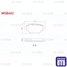 Renault Megane 2 Fren Balatası Ön 2002-2008 