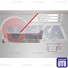 Renault Megane 2 Turbo Radyatörü (Intercooler) 1.5 DCI 2002-2008 42-3502 - 2