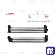 Renault Megane 3 Turbo Radyatörü (İntercooler) 1.5 Dcı 2008-2015 42-3503