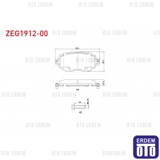 Renault Megane 4 Fren Balatası Ön İkazlı 2016 