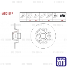 Renault Megane 4 Fren Diski Arka 2016 
