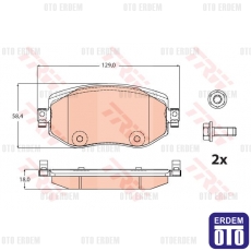 Renault Megane 4 Ön Fren Balatası TRW 410603407R - 5