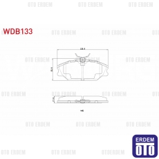 Renault Megane Laguna Safrane Scenic Fren Balatası Ön 1992-2003 