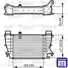 Renault Modus Turbo Radyatörü Valeo 144618748R - 2