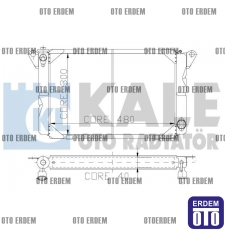 Renault R12 Motor Su Radyatörü 7702247461 - 2