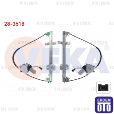 Renault R9 R11 Cam Krikosu Elektrikli Tellı Sol Ön 1.4-1.7 1985-1995 28-3518 - 2