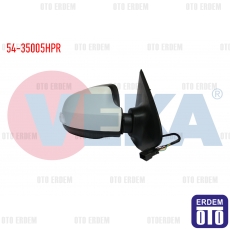 Renault Symbol 3 Dış Dikiz Aynası Sağ Mekanik Sinyallı Astarlı 2012 54-35005HPR - 2