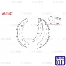 Renault Thalia Fren Pabucu Balata Arka 1998-2008 