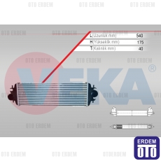 Renault Trafic 2 Turbo Radyatörü (Intercooler) 1.9 Dci 2001-2014 42-3513 - 2