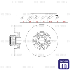 Renault Trafic 3 Fren Diski Arka 2014- 
