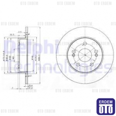 Scenic 1 RX4 Arka Fren Disk Takımı 7701205846 - 2