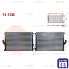 Su Radyatoru Mekanık Dacıa Duster 1.5 Dcı (k9k 796) M-t Ac+/- 85 Hp 2010 16-3538 - 2