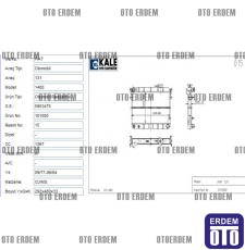 Tofaş Şahin Motor Su Radyatörü 2 Sıra 85008077 - 3