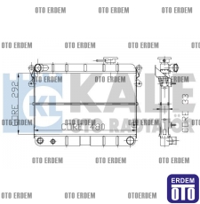 Tofaş Şahin Motor Su Radyatörü Yeni Model AL-PL 85008077 - 2
