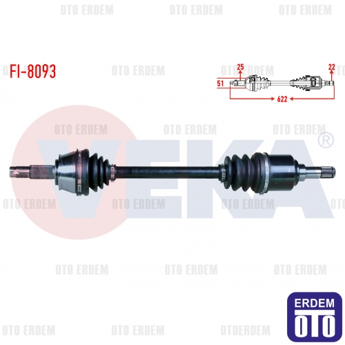 Fiat Marea Liberty Sol Aks Komple 46308148V FI-8093 46308148V