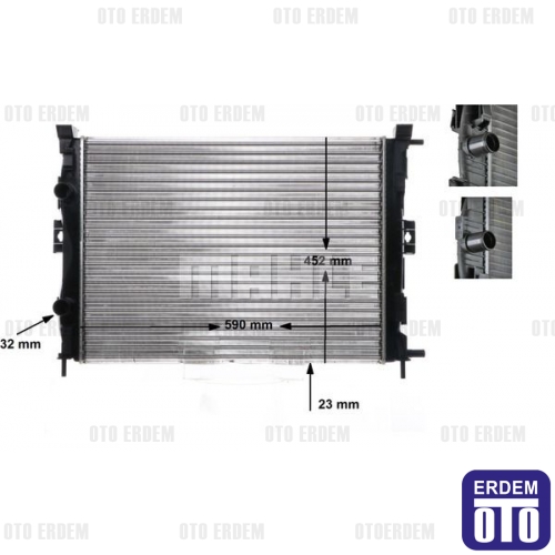 Megane 2 Motor Su Radyatörü Mahle 8200115541 JDE-RA0230700 VAL