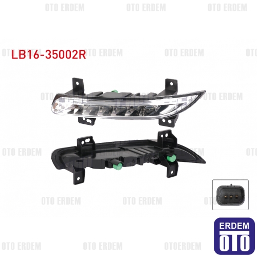 Renault Fluence Gündüz Farı Sağ LB16-35002R MOTO-RNT0826 TKN-RN-SF-010 ...